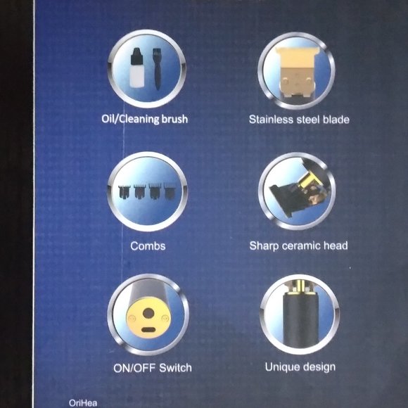 ORIHEA Gold Pro Li Clippers, T-Blade Trimmer Hair Clippers for men, Cordless - Picture 4 of 8